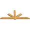 Ekena Millwork Kennewick Rough Sawn Timber Gable Bracket, Western Red Cedar, 60"W x 25"H x 2"D x 4"F, 10/12 Pitch GBW060X25X0204KEN00RWR - alternate 4